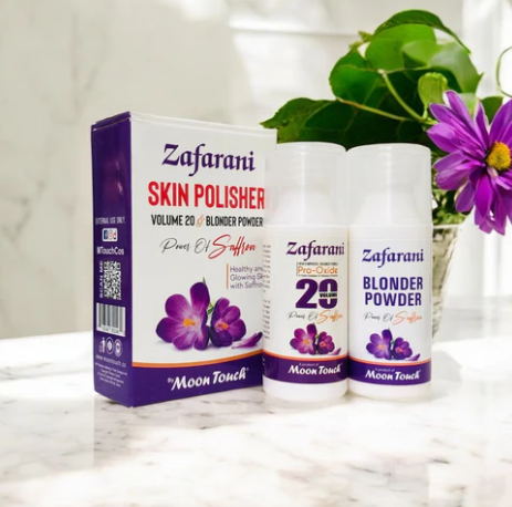 Moon Touch Zafarani Skin Polish Mini Set 50g - Professional Skin Polisher for Smooth & Radiant Skin